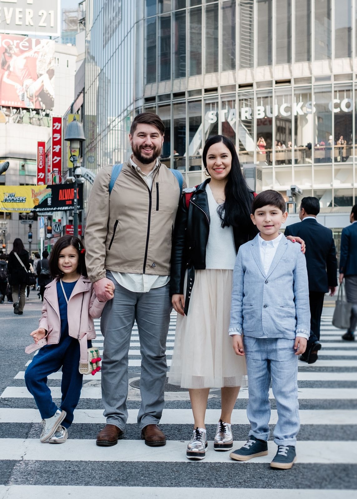 Kropf Family - Shibuya Crossing Tokyo - 2019